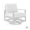 Armen Living Grand Black Aluminum Outdoor Swivel Glider Chair with Dark Gray Cushions 840254332737 - alternate 9